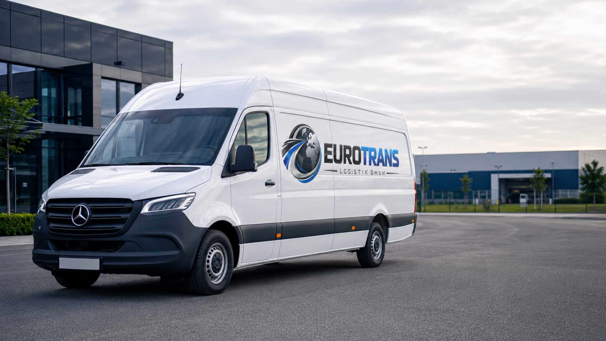 Lastkraftwagen auf der Autobahn im Fernverkehr