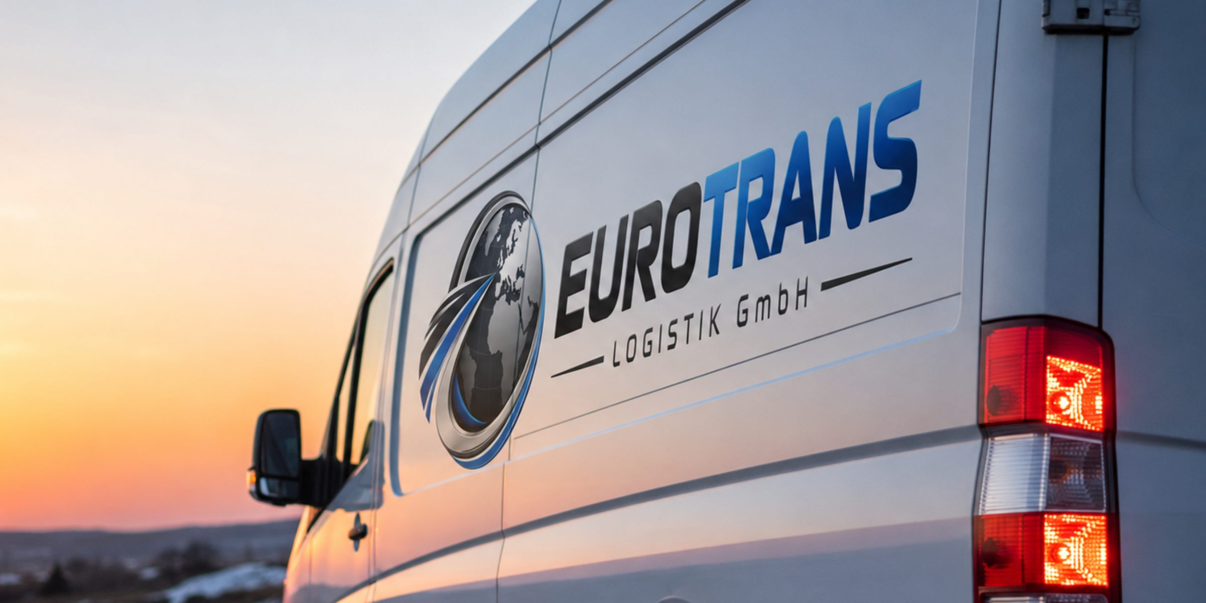 Transportfahrzeug auf einer Straße im Rheinland